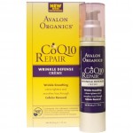 อาหารเสริม coq10 ราคาส่ง ยี่ห้อ Avalon Organics, CoQ10 Repair, Wrinkle Defense Cream, 1.75 oz (50 g)